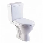 Унитаз-компакт "Неро" ЛЮКС белый (гориз,сид.Dino-Plast,микролифт, 2х ур.арм.) ROSA (г.Киров)