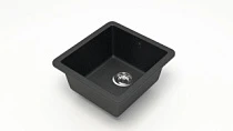 Мойка МАТОВАЯ 27/Q4 (ЧЁРН) AQUADREAM, прямоуг, 463х433х213   OFF
