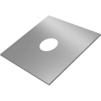 Экран защитный (430/0,5) 480х480 с отверстием ф150 (1уп/10шт) (ЧЕРНЫЙ матовый)