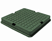 Люк ПП тип Л 700/700 КВАДРАТНЫЙ    1,5т зеленый