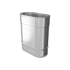 Гильза овальная 250 КРАФТ Овал (316/0,5) d120х240