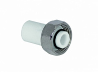 Штуцер евроконус с накидной гайкой 20х3/4 БЕЛЫЙ РТП (360/20)