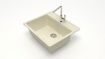Мойка МАТОВАЯ 9/Q2 (БЕЖ) AQUADREAM, прямоуг, 570х505х200