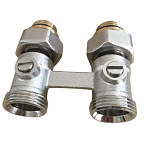 Узел нижн. подкл.радиаторов 1/2" нар х 3/4" нар прямой