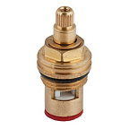 Кран-букса керамическая 1/2", 20шлицов, 2 резьбы  PSM-1291-20