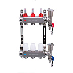 Коллекторная группа AS-K001 с расх. и тройниками (нерж) 3 вых. ASPIPE (10)