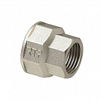 Муфта лат 1/2 * 3/8  (15х10) никель   (РТП)(10)