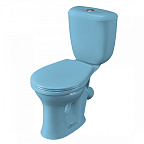 Унитаз-компакт ВИКТОРИЯ голубой, косой вып. (15)
