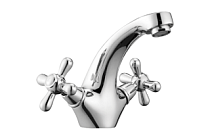 A1025 Смеситель для умывальника (хром) лат, шпилька  FASHUN (10)