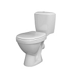 Унитаз-компакт "Паллада" (2-реж полипроп, горизонт. вып.)   1WH302371