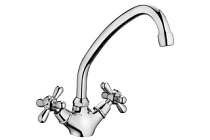 A4125 Смеситель для кухни (хром) лат, гайка  FASHUN (10)