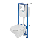 ПЭК Рио: подв.унит+инстал+2 кноп.ХРОМ+сид микролифт