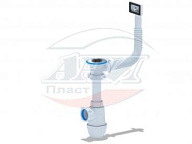 0140AS Сифон для мойки 1 1/2"*40 Грот (перелив мойки), АНИ пласт (30)