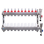 Коллекторная группа AS-K001 с расх. и тройниками (нерж) 10 вых. ASPIPE (5)