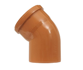 Отвод 110х45 ПП (50шт) СЕРПЛАСТ рыжий