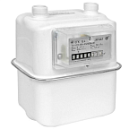 Счетчик газа бытовой с эл.ТЕРМОКОМПЕНСАТОРОМ СГБЭТ G4 СИГНАЛ ЛЕВЫЙ-04  (вертикальный G1 1/4)