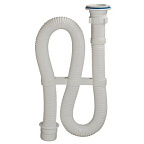 7011-АС Гофросифон 1 1/2"*40 белый (пласт.решетка d70мм, длина1000мм, переходник на 50мм), ОРИО (28)