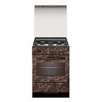 Газ.плита GEFEST ПГ 6300-03 0054 (85х60х60) фасад с рисунком мрамор коричневый