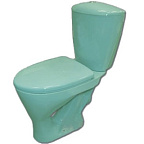 Унитаз-компакт ВЕРСИЯ  салатовый, косой вып. (15)