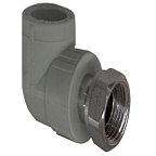 Угольник с нак.гайкой 20х3/4 серый РТП (100/20)