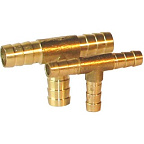 Тройник лат 18*18*18 для р/шланга   (LEXLINE)