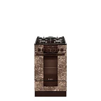 Газ.плита GEFEST ПГ 5500-02 0114 (85х50х58,5) фасад коричневый с рисунком под мрамор