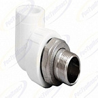 Угольник с амер.д/радиатора НР  20х1/2 БЕЛЫЙ РТП (125/25)