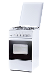 Газ.плита Лада Nova RG24044W (Flama RG2401 (еврогорелки,газ-конт. дух.,хоз.отсек,мет.крышка)(АРТ426)