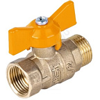 Кран шар. ГАЗ 1/2 г/ш бабочка Ду15 Ру40 Стандарт  DIST
