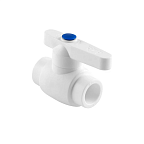 Кран 75 БЕЛЫЙ РТП  (полнопроходной) 