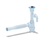 Сифон 1 1/4*32 "Юнг" с отв.стир.маш, г/т 32*32/40, АНИ пласт  УЦЕНКА