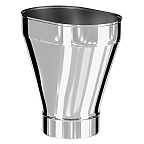 Переход с круга (П) на овал (М) 0,33м   Craft Oval   (316/0,5) 100х200 d115 