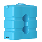 Бак д/воды АТР-1000 (синий) с поплавком (Акватек, Ростов) ПРЯМОУГОЛЬНЫЙ