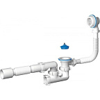 6255C Сифон для ванны Варяг регулируемый (гибкая труба 40/50), АНИ пласт (25)