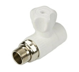 Кран шар.д/радиатора 20х1/2 прямой БЕЛЫЙ FR