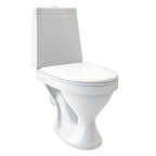 Унитаз-компакт ПРАЙМ  (КОМФОРТ)  белый косой вып. 