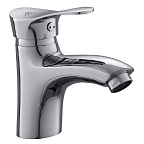 A1028 Смеситель для умывальника (хром) лат, d35, излив H=64мм, гайка  FASHUN (10)