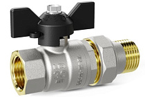 Кран шар. с американкой 3/4 г/ш бабочка Ду20 Ру40 LD Pride (12)