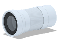 721KR Удлинитель гибкий для унитаза, выпуск 110мм, 310-840мм, АНИ пласт (15)