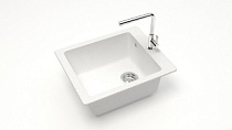 Мойка МАТОВАЯ 8/G31 (БЕЛАЯ) AQUADREAM, прямоуг, 425х500х195