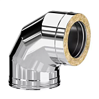 Сэндвич-колено 90* КРАФТ ГАЗ-50 (316/0,5/304/0,5) d250х350