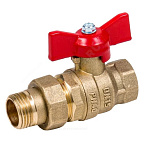 Кран шар. с американкой 3/4 бабочка Ду20 Ру40 Стандарт, полн.проход  Dist