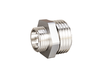 Ниппель лат 1/2 * 3/8  (15х10) никель   (LD Pride)