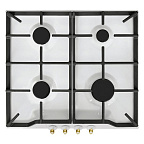 Варочная панель газ. GEFEST ПВГ 1212 К82 (9х59х52) цв.белый, ручки "античная бронза"