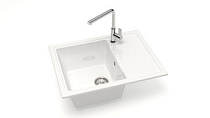 Z150 G31 Мойка ГЛЯНЦЕВАЯ (БЕЛАЯ) MARRBAXX, прямоуг с крылом, 575х470х200