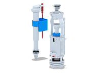 8510WCС Набор с нижней подводкой 1/2 пластик, кнопка хром  АНИ пласт (20)