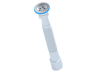 206G Сифон для умывальника 1 1/4"*40/50 гофрированный, 391-801мм, АНИ пласт (60)