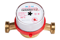 Счетчик для воды ЭКОМЕРА ЭКО-15 (универ) БЕЗ КМЧ L-110  2026г (20)