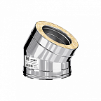 Сэндвич-колено 30* КРАФТ Стандарт-50 (316/0,8/304/0,5) d120х220