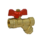 Кран шар лат 1/2 с фильтром баб (VIEIR) GL133 (96)